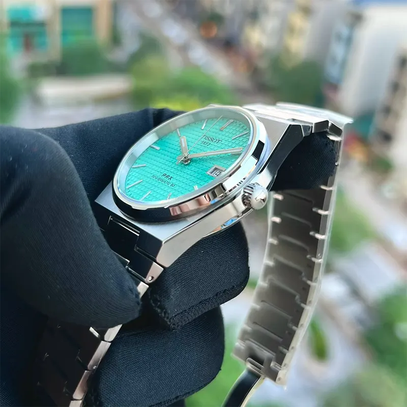 Tissot PRX Powermatic 80 Light Green Men's Watch- T137.407.11.091.01